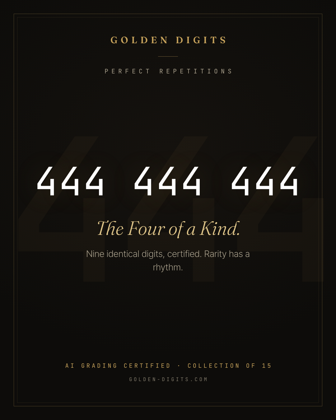 The Four of a Kind